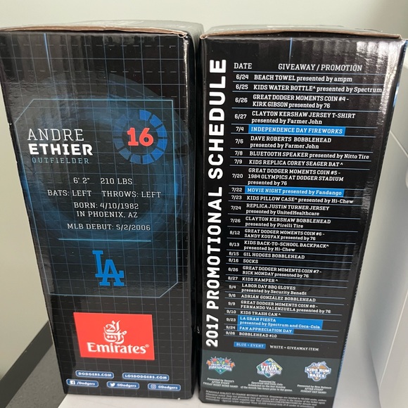 LA Dodgers 2017 Andre Ethier 16 outfielder bobblehead. Collectible new in box. - Picture 4 of 4